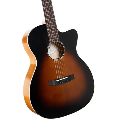 Cort Core-Series CORE OC Maple Acoustic Guitar W/Padded Bag - Brown Burst Top Semi Gloss