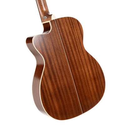 Cort Essence-Series ESOC4 Solid Top Acoustic Guitar W/EQ & Bag (Black Top Semi Gloss)