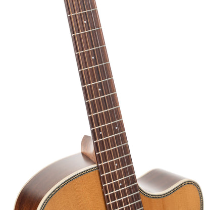 Cort Essence-Series ESGA4 Solid Top Acoustic Guitar W/EQ & Bag (Natural Semi Gloss)