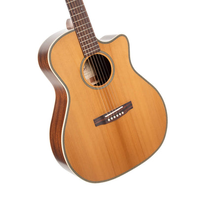 Cort Essence-Series ESGA4 Solid Top Acoustic Guitar W/EQ & Bag (Natural Semi Gloss)