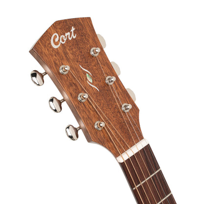 Cort Essence-Series ESGA4 Solid Top Acoustic Guitar W/EQ & Bag (Natural Semi Gloss)