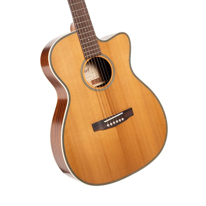 Cort Essence-Series ESOC4 Solid Top Acoustic Guitar W/EQ & Bag (Natural Semi Gloss)