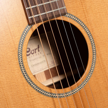 Cort Essence-Series ESOC4 Solid Top Acoustic Guitar W/EQ & Bag (Natural Semi Gloss)