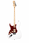 SQOE SEST250 Super Stratocaster Body HSS Left Handed Electric Guitar Maple Fretboard