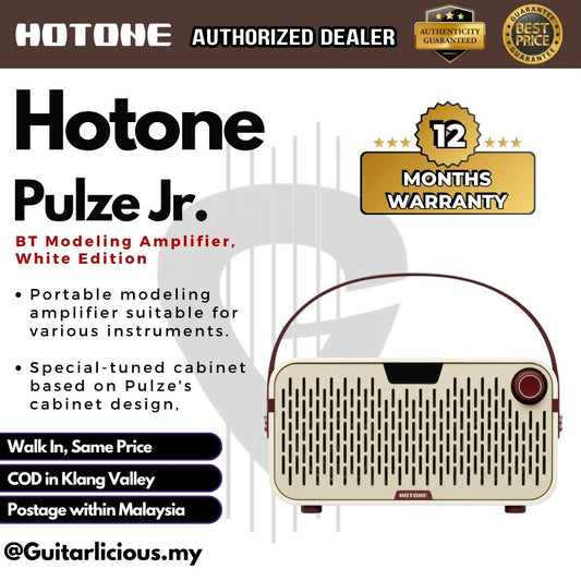Hotone Pulze Jr. BT Modeling Amplifier, White