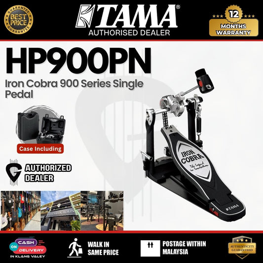 Tama HP900PN Iron Cobra 900 Series Single Pedal, Power Glide (including Case)
