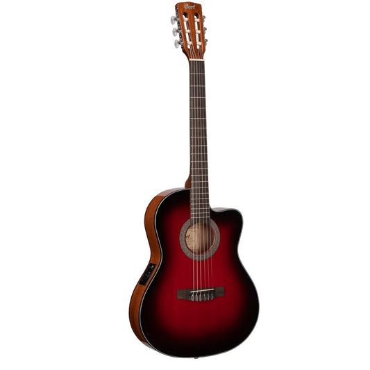 Cort Jade E Nylon Acoustic Guitar -  Burgundy Red Burst