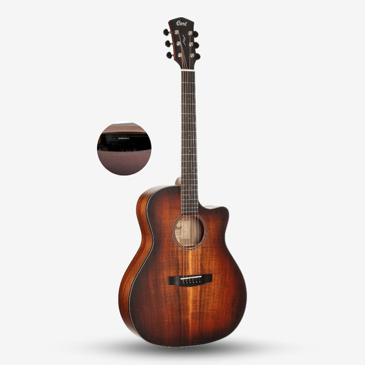 Cort Core-GA All Blackwood Full Solid Grand Auditorium Acoustic Guitar Fishman Sonitone EQ w/ Padded Gigbag ( Core GA )