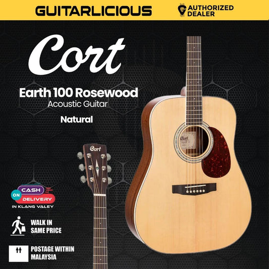Cort Earth 100 Rosewood Acoustic Guitar with Bag