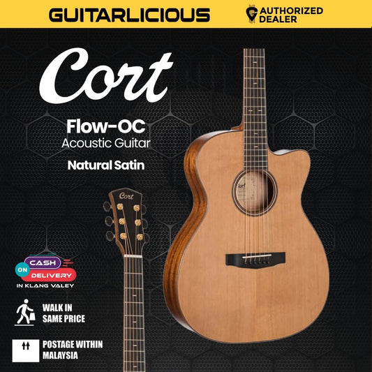 Cort Flow-OC Acoustic Guitar-Natural Satin
