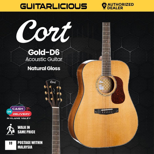Cort Gold-D6 Acoustic Guitar with Bag