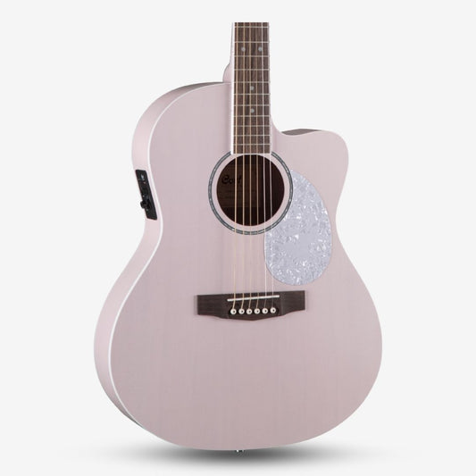 Cort Jade Classic 38 inch Acoustic Guitar with EQ / Preamp Equalizer - Pastel Pink Open Pore