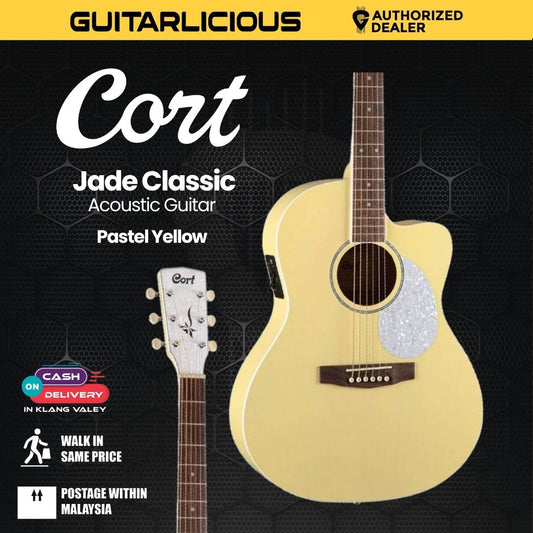 Cort Jade Classic Acoustic Guitar With Bag - Pastel Yellow