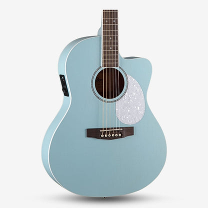 Cort Jade Classic 38 inch Acoustic Guitar with EQ / Preamp Equalizer - Sky Blue Open Pore