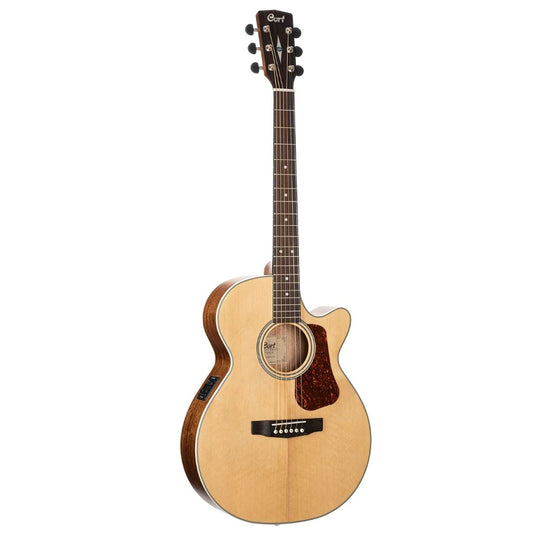 Cort L100F - Acoustic-Electric Guitar with Bag- Natural Satin
