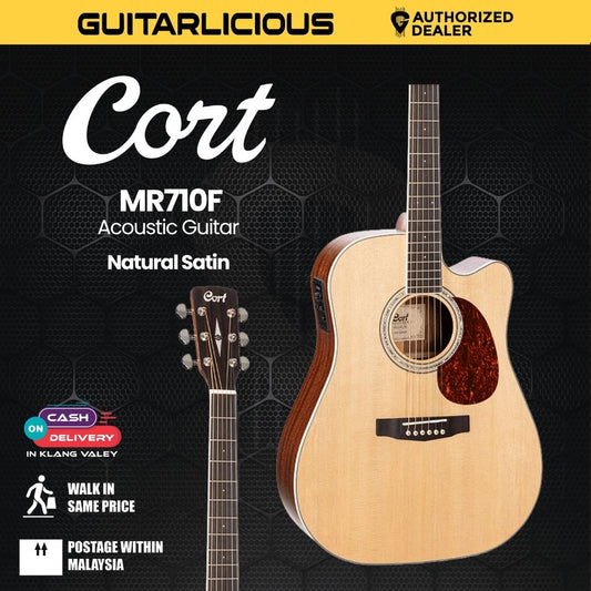 Cort MR710F Acoustic Guitar with Bag - Natural