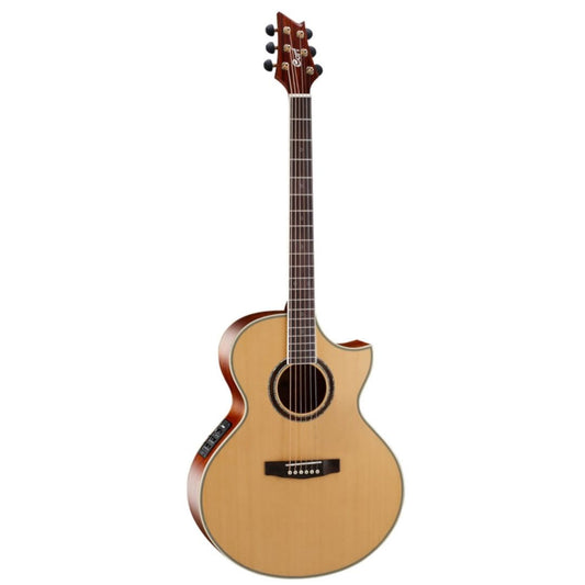 Cort NDX Baritone Acoustic-Electric Guitar with Bag - Natural Satin