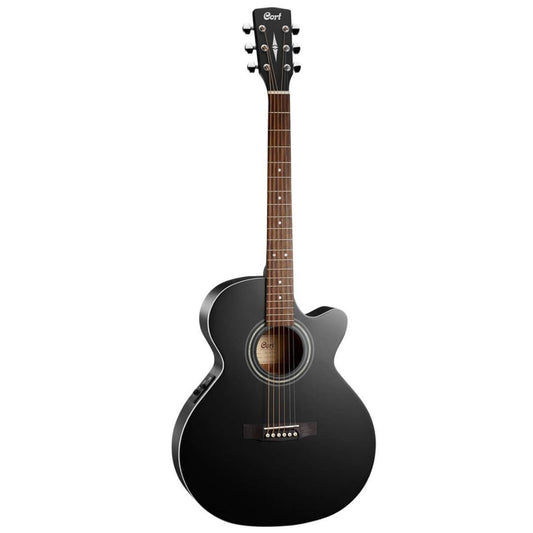 Cort SFX-ME Acoustic Guitar with Bag - Black Satin