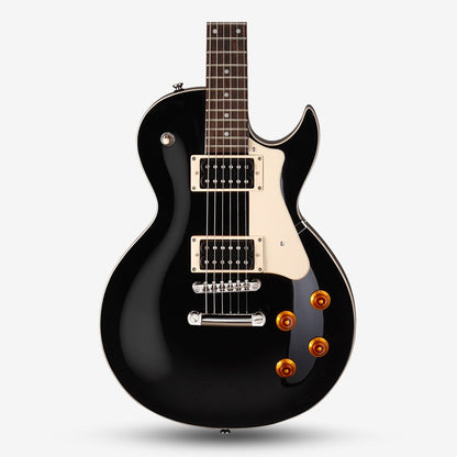 Cort CR100 Double Humbucker (HH) Les Paul Design Electric Guitar with Bag - Black