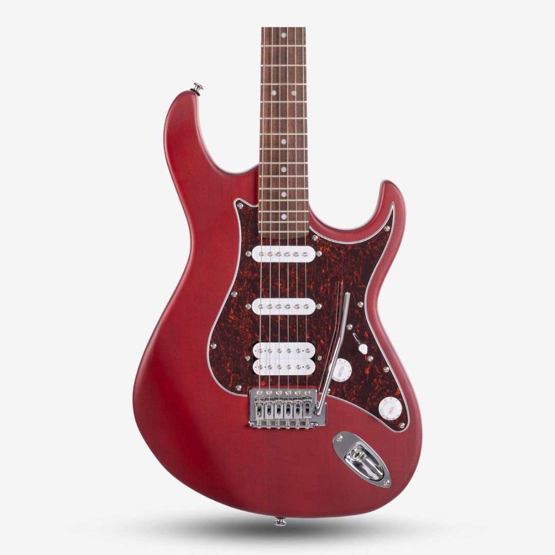 Cort G110 (HSS) Pick up Electric Guitar with Bag, Open Pore Black