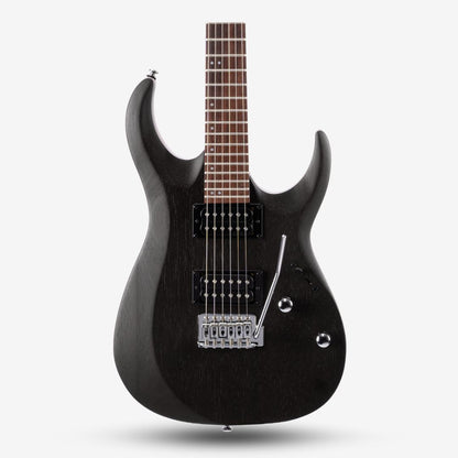 Cort X Series X100 Double Humbucker (HH) Tremolo Electric Guitar with Bag - Open Pore Black (OPBK)