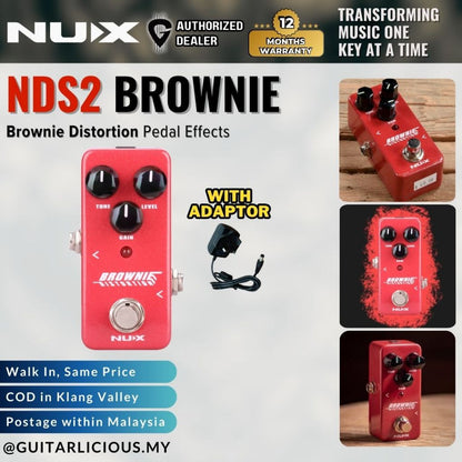 NUX NDS2 Brownie Distortion Pedal ( NDS-2 )