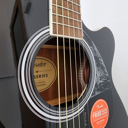 Fender FA-135CE Dreadnought Acoustic Guitar with Fender Active PIck Up, Walnut FB, Black (FA135 / FA 135E/ FA135CE)