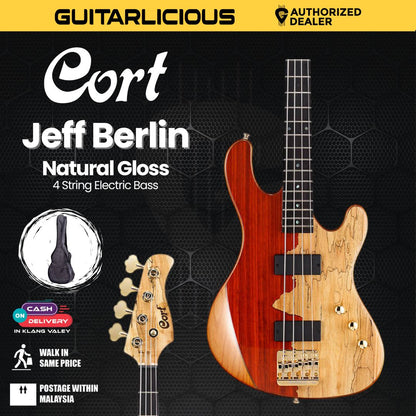 Cort Jeff Berlin Signature Model 4-String Bass Guitar With Bag Natural (PRE-ORDER)