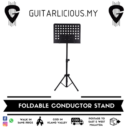 Foldable Music Stand Conductor Stand with Holes (HY204F)