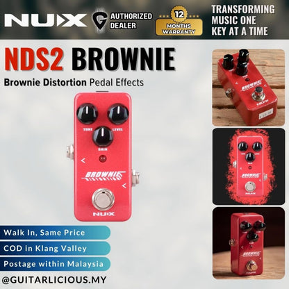 NUX NDS2 Brownie Distortion Pedal ( NDS-2 )