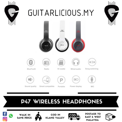 P47 Wireless Bluetooth Headphones