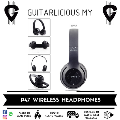 P47 Wireless Bluetooth Headphones