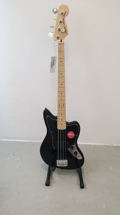 FENDER Squier Affinity Series Jaguar 4 string Bass Guitar, Maple FB, Black