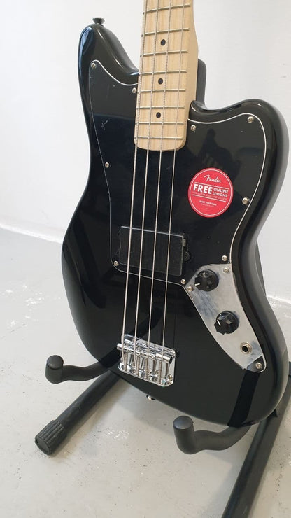 FENDER Squier Affinity Series Jaguar 4 string Bass Guitar, Maple FB, Black