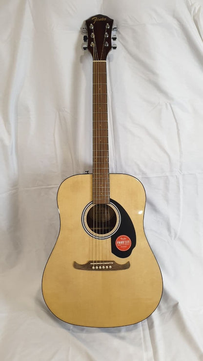 FENDER ( FA-125 / FA125 ) Dreadnought Acoustic Guitar w/bag, Walnut FB, Natural - (F03-097-1210-521)