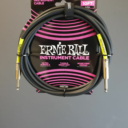 Ernie Ball 10 Feet Classic Straight / Straight Instrument Cable ( P06048 ) (10 Feet / 3 Meter)