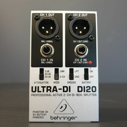 Behringer Ultra-DI DI20 2-channel Active Direct Box / Splitter DI Box ( DI-20 / DI20 )