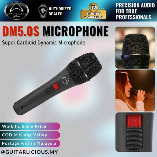 WHARFEDALE PRO DM 5.0 PRO Super Cardioid Dynamic Microphone ( DM5.0PRO / DM-5.0PRO )