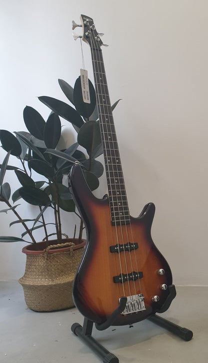 Ibanez GSR180 Gio Series 4 String Electric Bass, Brown Sunburst (GSR180-BS)