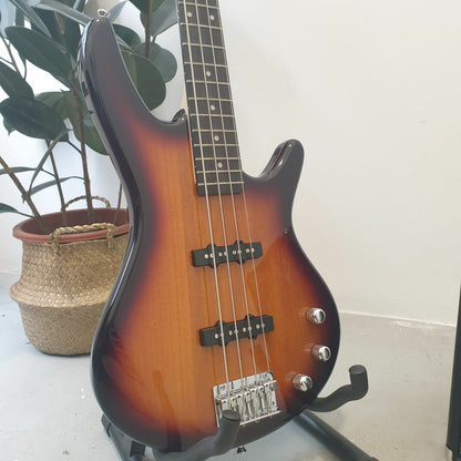 Ibanez GSR180 Gio Series 4 String Electric Bass, Brown Sunburst (GSR180-BS)