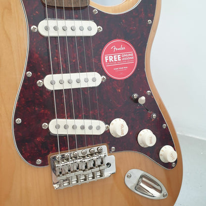 FENDER Squier Classic Vibe 70s Stratocaster (SSS) Electric Guitar wIth Tremolo, Laurel FB, Natural