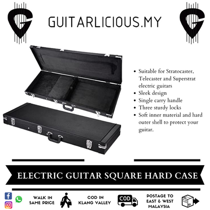 Square Design Electric/ Lead Guitar Hard Case for Stratocaster Telecaster Electric Guitar (C/LGC)