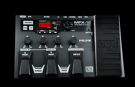 NUX MFX-10 Multi-Effects Processor Pedal (MFX 10 / MFX10)