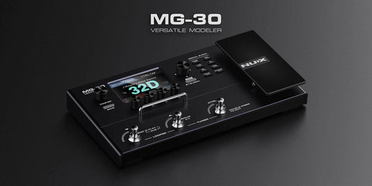 NUX MG-30 Versatile Modeller Multi-Effects Pedal with Footswitch ( MG-30 / MG 30 / MG30 )