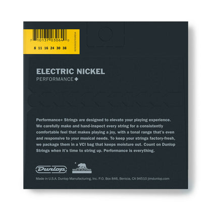 Jim Dunlop DEN0838 Electric Guitar Strings Set, , Nickel Wound Extra Light (DEN 008 - 038)