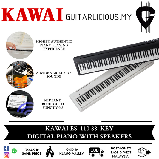 Kawai ES-110 88-key Portable Digital Piano with Speakers (ES110)