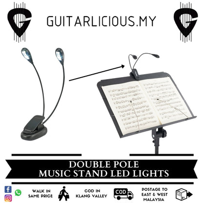 Adjustable Double Pole LED Light for Music / Conductor Stand & Reading (FL9027)