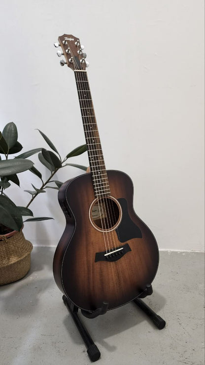 Taylor GS Mini-e Mahogany SEB Acoustic Electric Guitar, Shaded Edge Burst with Gig Bag (GSMINI)