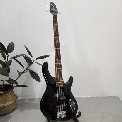 Cort Action Plus 4 string Electric Bass Guitar with Bag - Black (232-3-ActionPlus)