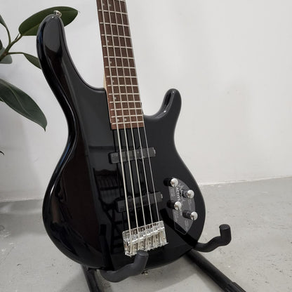 Cort Action Bass V Plus (5 String) Bass Guitar with Bag - Black (232-3-ActionVPlus/BK)